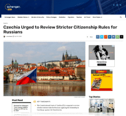 Czechia Urged to Review Stricter Citizenship Rules for Russians