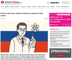 Dveře do české vědy a výzkumu zůstávají pro emigranty z Ruska zavřené