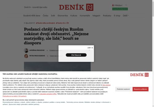 Poslanci chtějí českým Rusům zakázat dvojí občanství. „Nejsme matrjošky, ale lidé,“ bouří se diaspora